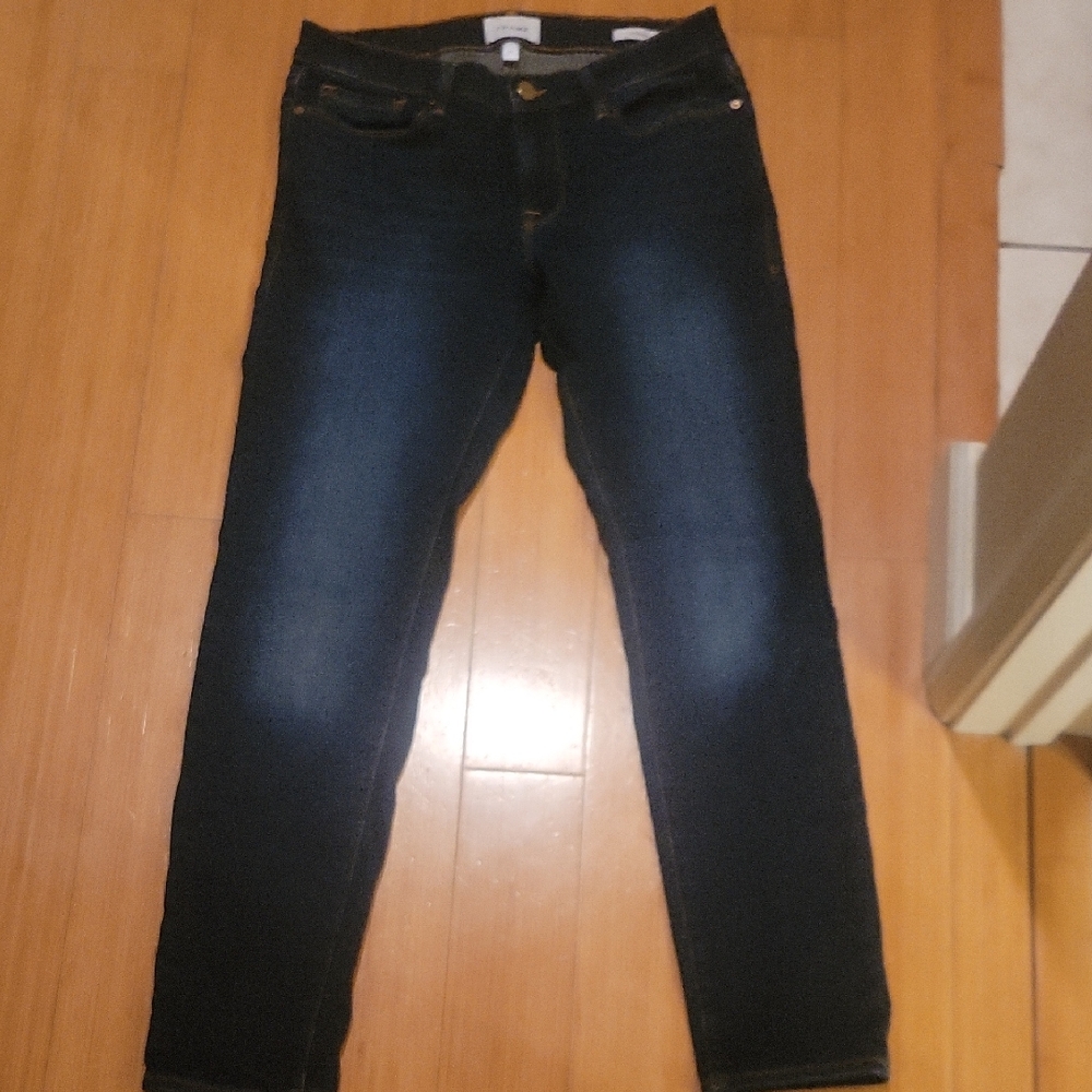 Frame Denim Women's Deep Indigo Skinny Jeans